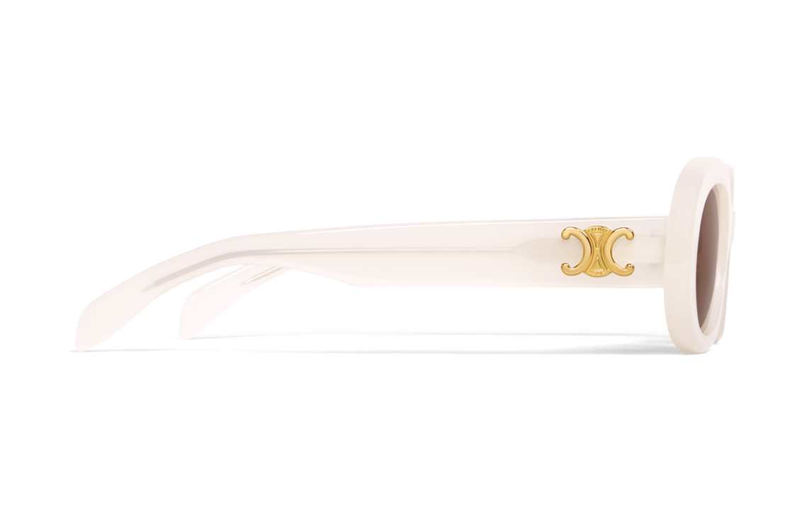 (Women) CELINE  Oval Sunglasses - Stylish, Minimalist & Versatile in Cream White 4S194CPLB01YM 圖 4