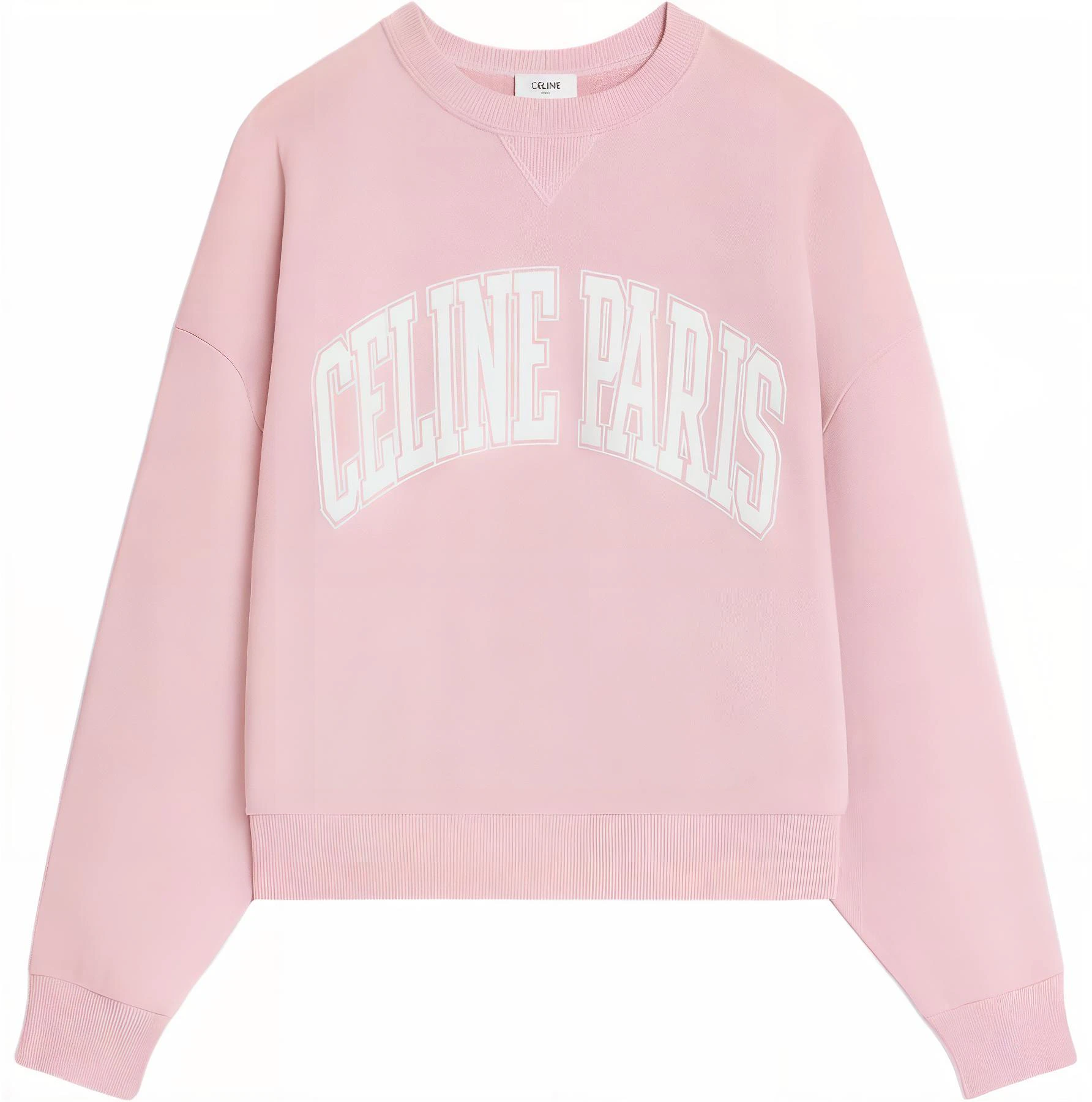 women-celine-pink-logo-print-crewneck-sweatshirt-long-sleeve-2-y64-g510-z-25-ab