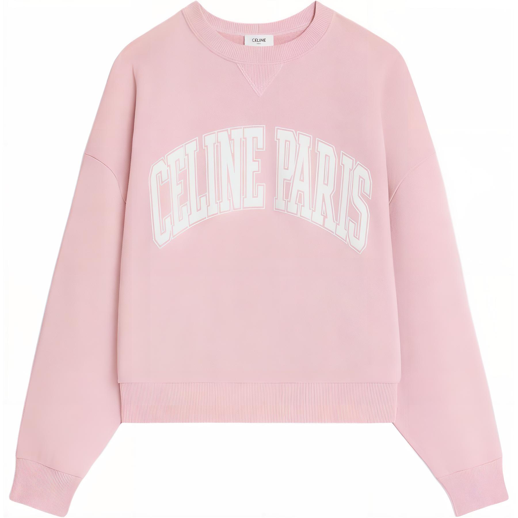 Order (W) CELINE Sudadera Rosa de Manga Larga con Logo Impreso 2Y64G510Z-25AB