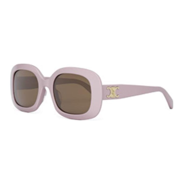 (Women) CELINE  Pink Square Sunglasses with Engraved Temples CL40262U5372E