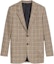 Buy (W) CELINE Blazer Marrón de Cuadros con Manga Larga Ajustado 2V00G518R-02AD