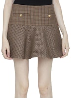 (Women) CELINE Polka Dot Fitted Button Casual Mini Skirt Multi-color. 2J677064V28BZ (Women) CELINE Polka Dot Fitted Button Casual Mini Skirt Multi-color. 2J677064V28BZ