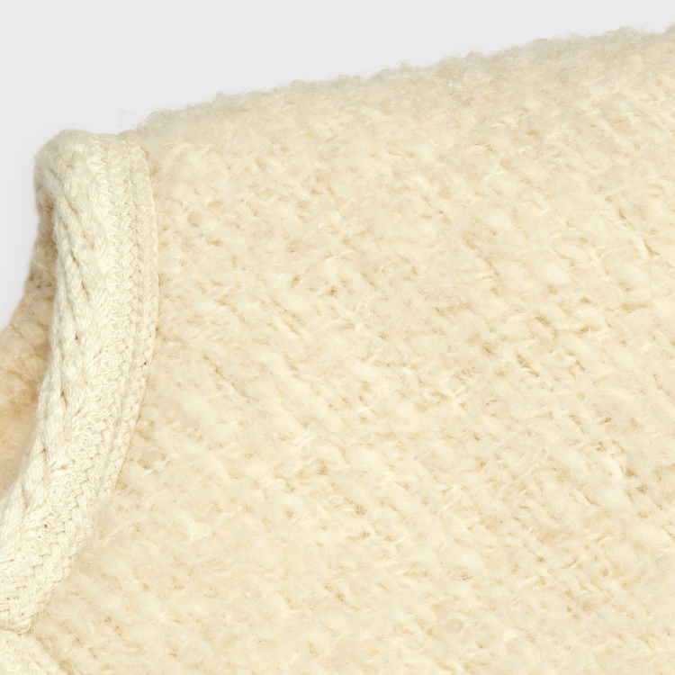 Sizing (W) セリーヌ ピュアカラーツイードジャケットコート - バニラカラー. 2V55Q227V-01VA