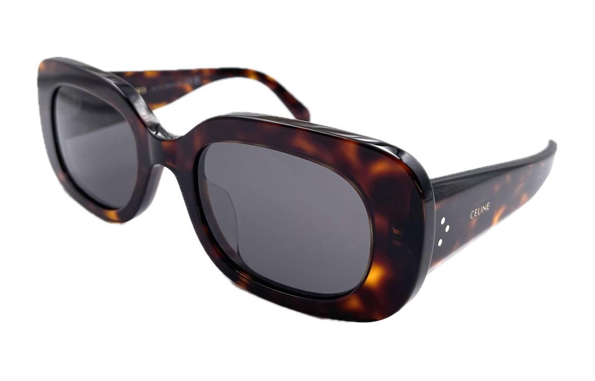 (Women) CELINE  Rectangular Tortoiseshell Sunglasses with Engraved Temples. CL40287U01a 圖 2