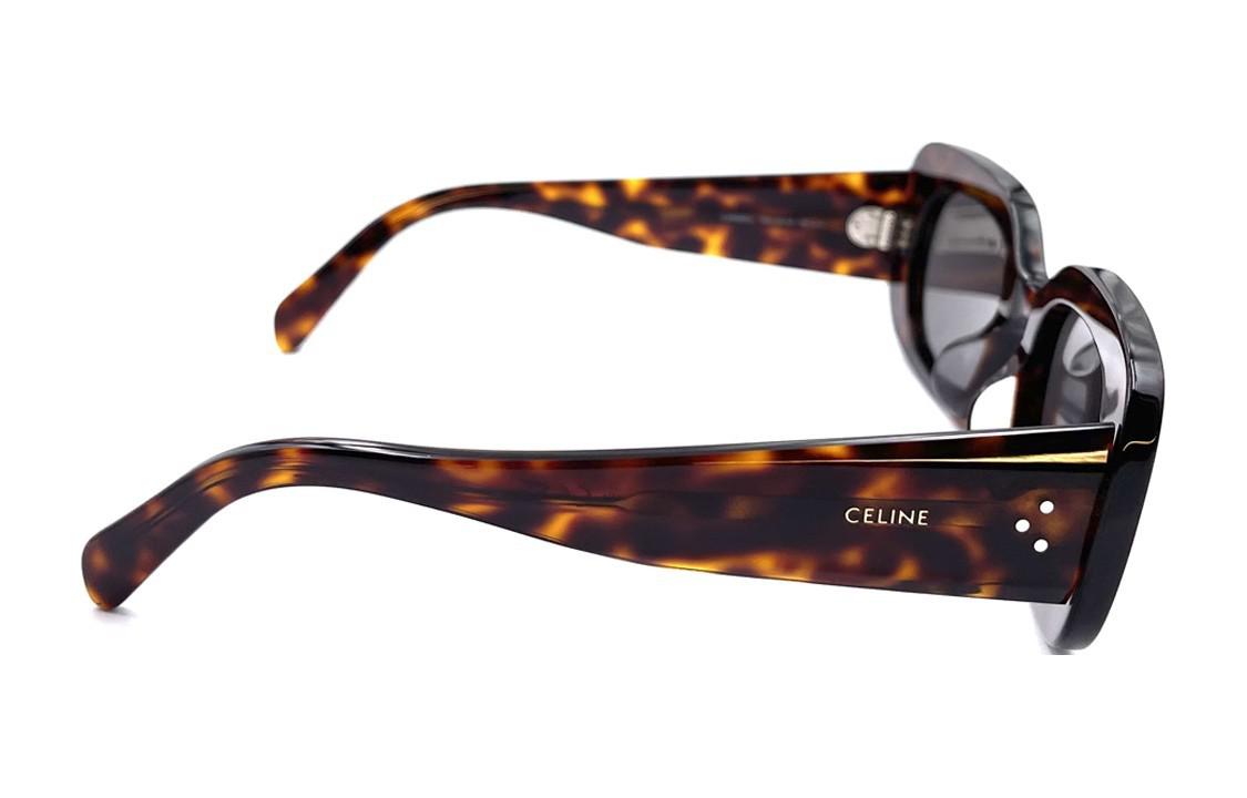 (Women) CELINE  Rectangular Tortoiseshell Sunglasses with Engraved Temples. CL40287U01a 圖 3