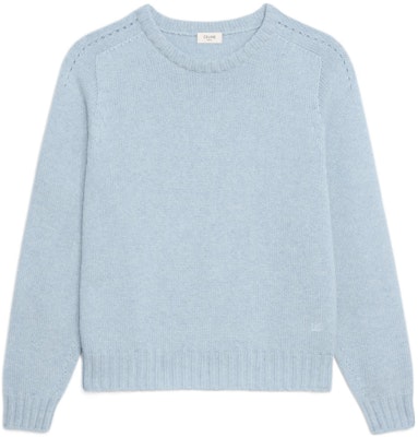 (W) セリーヌ シームレス カシミア ボクシー クルーネック セーター ブルー 2A78E384D-05LB Order (W) セリーヌ シームレス カシミア ボクシー クルーネック セーター ブルー 2A78E384D-05LB