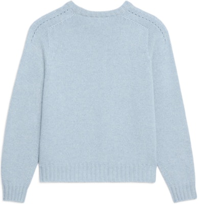 (W) セリーヌ シームレス カシミア ボクシー クルーネック セーター ブルー 2A78E384D-05LB Lookbook (W) セリーヌ シームレス カシミア ボクシー クルーネック セーター ブルー 2A78E384D-05LB