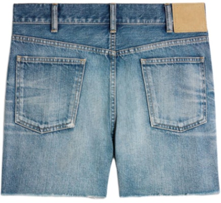 (Women) CELINE Slim Fit Denim Shorts Blue with Patterned Print. 2N12B519X-08EL Lookbook (Women) CELINE Slim Fit Denim Shorts Blue with Patterned Print. 2N12B519X-08EL