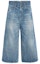 Buy (Women) CELINE Solid Button Washed Denim Jeans - Blue. 2N636079O-07FY