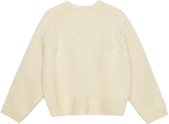 (W) 셀린느 솔리드 컬러 크루넥 풀오버 스웨터 - 오프화이트. 2AD09305T-01OW Lookbook (W) 셀린느 솔리드 컬러 크루넥 풀오버 스웨터 - 오프화이트. 2AD09305T-01OW