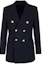 Order (W) CELINE 深蓝色双排扣西装外套。 2V684092D-07MR