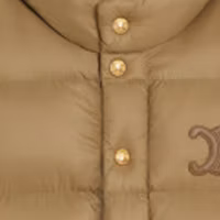 Shop (Women) CELINE Solid Logo Embroidery Single-Breasted Sleeveless Vest 2W987906V-02KK