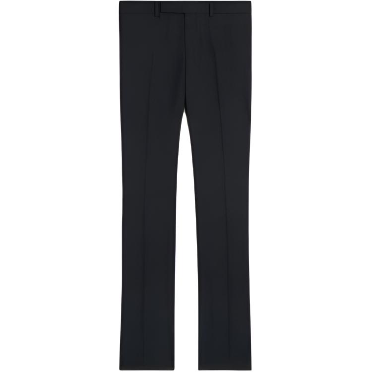 (Women) CELINE  Solid Low-Waist Dress Pants - Black 2P963701T-38NO