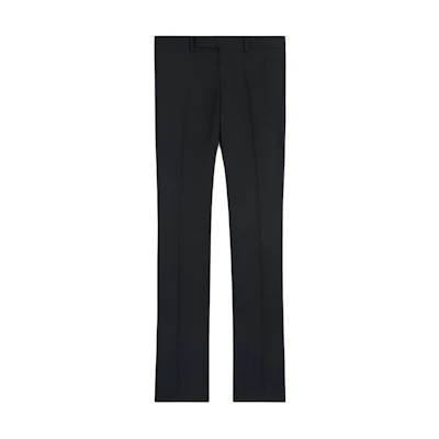 (Women) CELINE Solid Low-Waist Dress Pants - Black 2P963701T-38NO