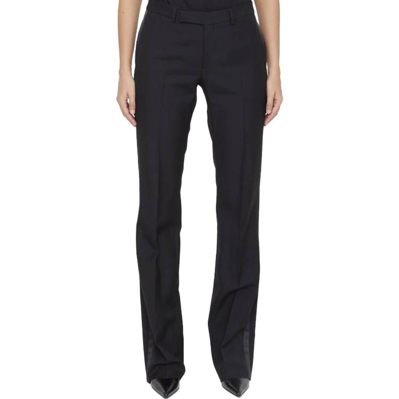 Purchase (W) CELINE Seluar Panjang Low-Waist Hitam - Solid Elegan 2P963701T-38NO