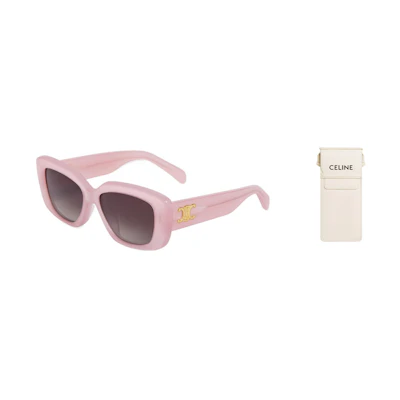 (Women) CELINE Square Acetate Sunglasses in Ivory Rose 4S216CPLB-25RO
