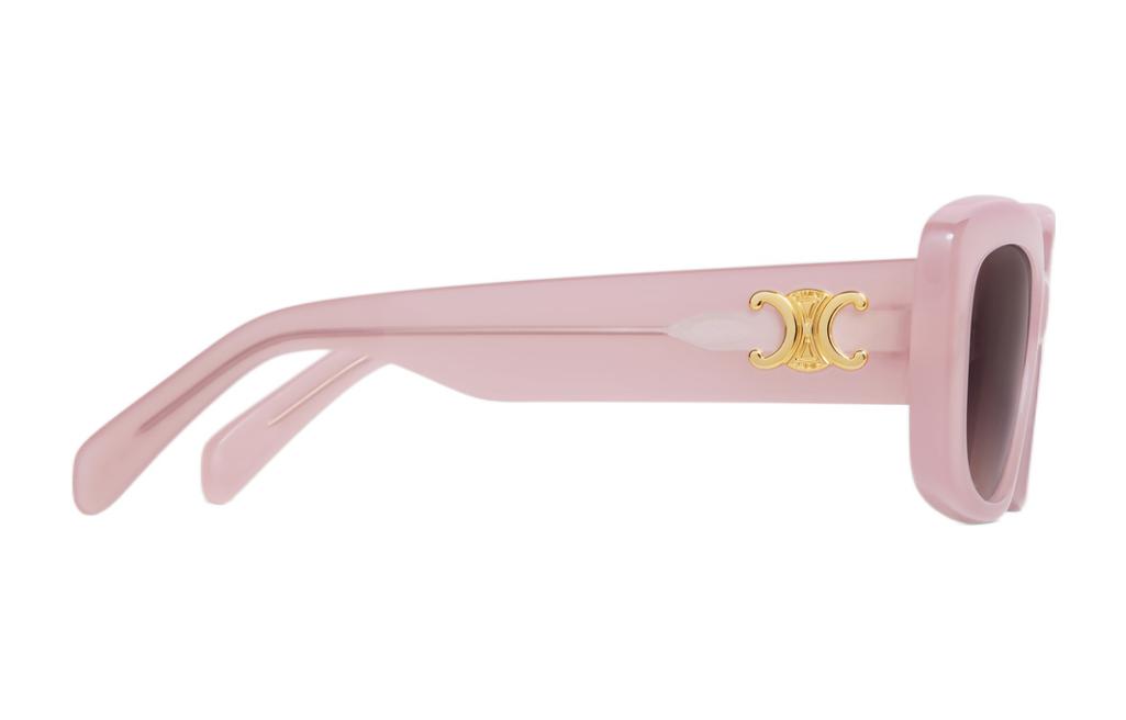 (Women) CELINE  Square Acetate Sunglasses in Ivory Rose 4S216CPLB-25RO 圖 4