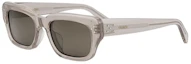 Order (Women) CELINE Square Acetate Sunglasses with Logo Temples - Grey. CL40267U59E