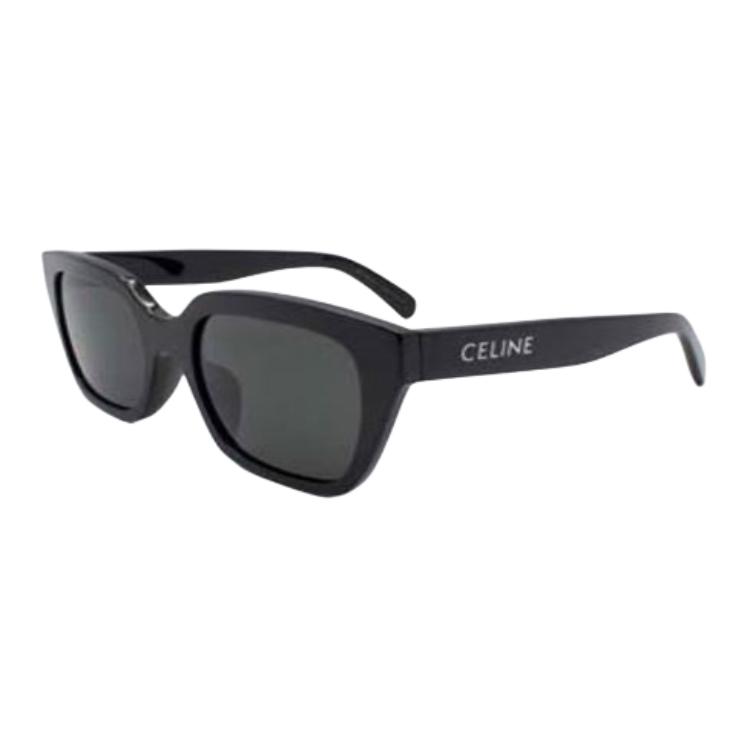 (Women) CELINE  Square Sunglasses Black with Logo Detailing. CL40198F5601A