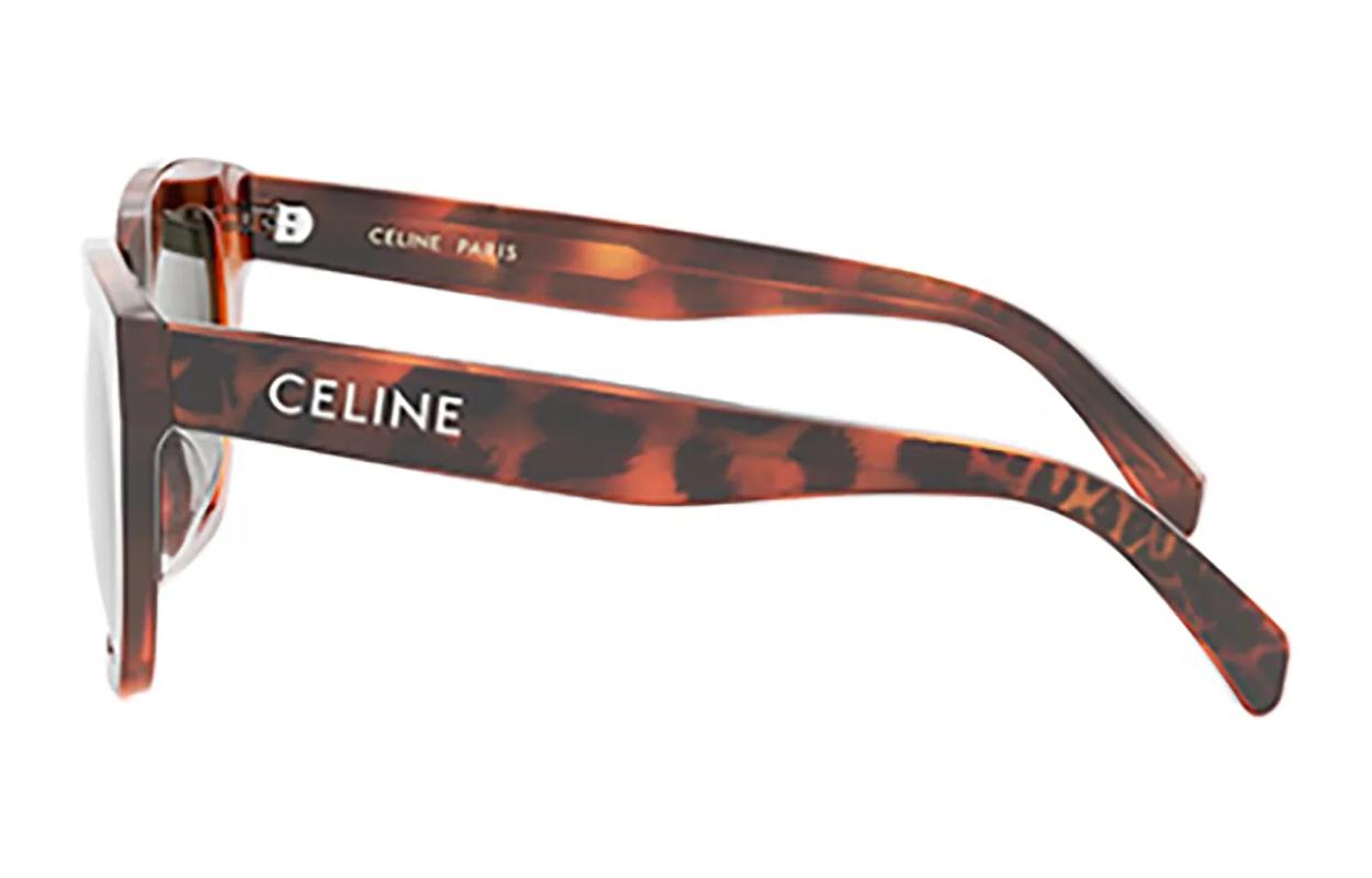 Shop (W) CELINE 黑色方形印花设计太阳镜 CL40198F99A