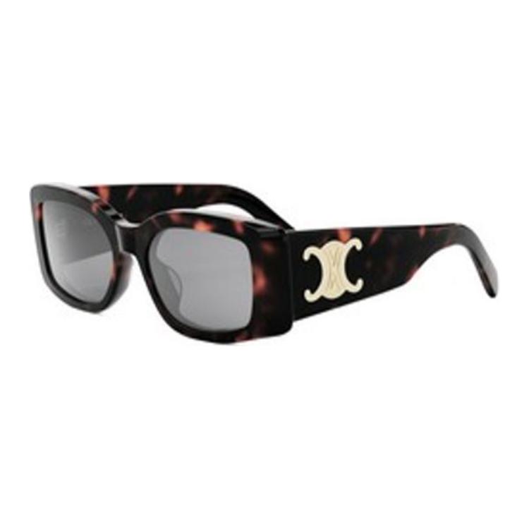 (Women) CELINE  Square Tortoiseshell Sunglasses with Logo Design. CL40282U5352A 圖 2