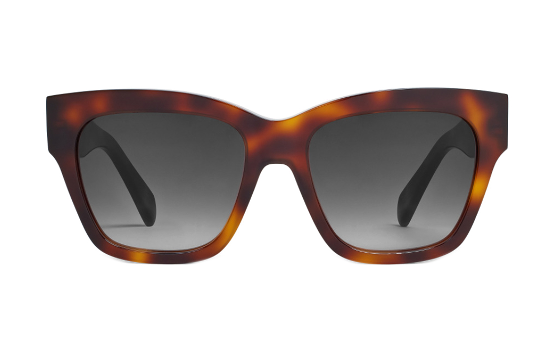 Lookbook (W) CELINE 方形紫外线防护舒适太阳镜 - 09款 CL40253F-53K