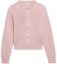 Order (W) CELINE SS22 Cárdigan Suéter de Punto de Mohair Rosa Acanalado. 2A47U377N-02CZ