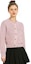 Shop (W) CELINE SS22 Cárdigan Suéter de Punto de Mohair Rosa Acanalado. 2A47U377N-02CZ