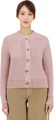 (W) CELINE SS22 Cárdigan Suéter de Punto de Mohair Rosa Acanalado. 2A47U377N-02CZ Purchase (W) CELINE SS22 Cárdigan Suéter de Punto de Mohair Rosa Acanalado. 2A47U377N-02CZ
