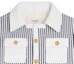 Shop (Women) CELINE SS23 Striped Pocket Jacket - Blue 2V84O063V-01NQ