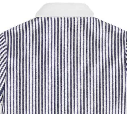 (Women) CELINE SS23 Striped Pocket Jacket - Blue 2V84O063V-01NQ Sizing (Women) CELINE SS23 Striped Pocket Jacket - Blue 2V84O063V-01NQ