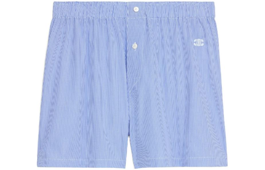 Order (W) CELINE Shorts Azules Casuales con Rayas y Cintura Elástica. 2Z294937S-01NL