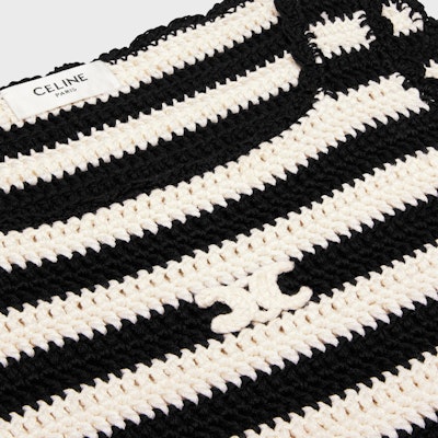 (W) CELINE 條紋無袖套頭連衣裙 米色 2AE5K720X-38EC Shop (W) CELINE 條紋無袖套頭連衣裙 米色 2AE5K720X-38EC