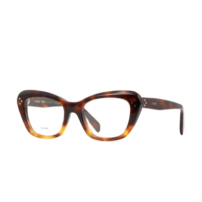 (Women) CELINE Tortoiseshell Acetate Irregular Optical Glasses CL50112I