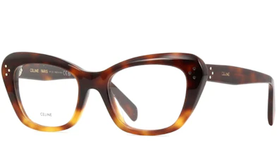 Order (W) CELINE 玳瑁醋酸不規則光學眼鏡 CL50112I