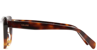 Shop (W) CELINE 玳瑁醋酸不規則光學眼鏡 CL50112I