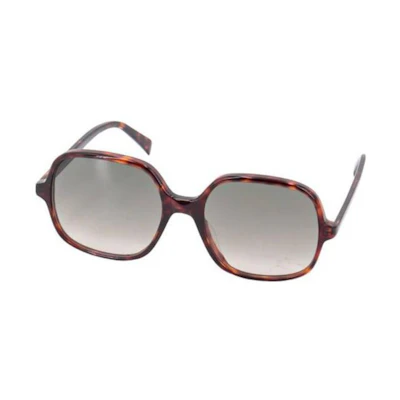 (Women) CELINE Tortoiseshell Irregular Sunglasses with Side Logo Frame. 4S244CPLB19TR