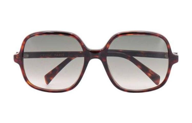 (Women) CELINE  Tortoiseshell Irregular Sunglasses with Side Logo Frame. 4S244CPLB19TR 圖 3