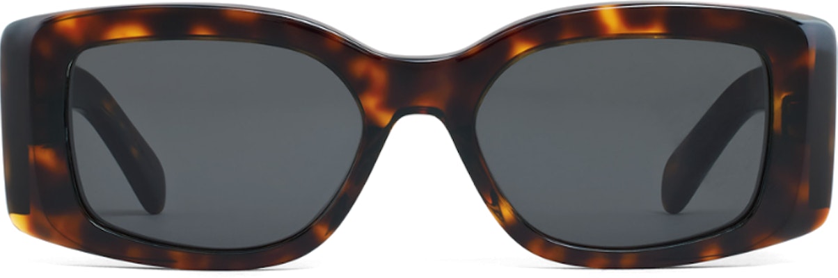 (Women) CELINE Tortoiseshell Rectangular Acetate Sunglasses with Patterned Temples 4S282CPLB19TR Lookbook (Women) CELINE Tortoiseshell Rectangular Acetate Sunglasses with Patterned Temples 4S282CPLB19TR