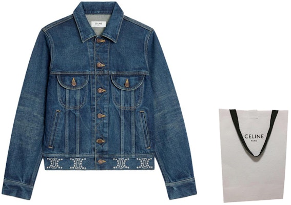 (W) CELINE 水洗牛仔外套 藍色 單排扣 長袖 2Q700107P-08DL Shop (W) CELINE 水洗牛仔外套 藍色 單排扣 長袖 2Q700107P-08DL