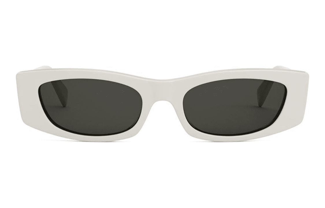 (Women) CELINE  White Irregular Shaped Sunglasses with Logo Decoration. CL40245U25A 圖 3