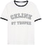 Buy (W) セリーヌ ホワイト レタープリント クルーネック Tシャツ SS23 2X774671Q01MA
