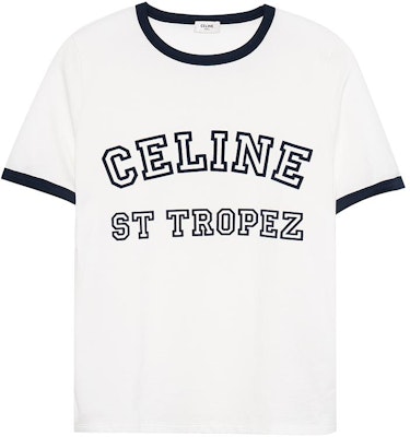 (W) セリーヌ ホワイト レタープリント クルーネック Tシャツ SS23 2X774671Q01MA Order (W) セリーヌ ホワイト レタープリント クルーネック Tシャツ SS23 2X774671Q01MA