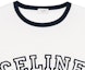 Shop (W) セリーヌ ホワイト レタープリント クルーネック Tシャツ SS23 2X774671Q01MA