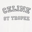 Details for (W) セリーヌ ホワイト レタープリント クルーネック Tシャツ SS23 2X774671Q01MA