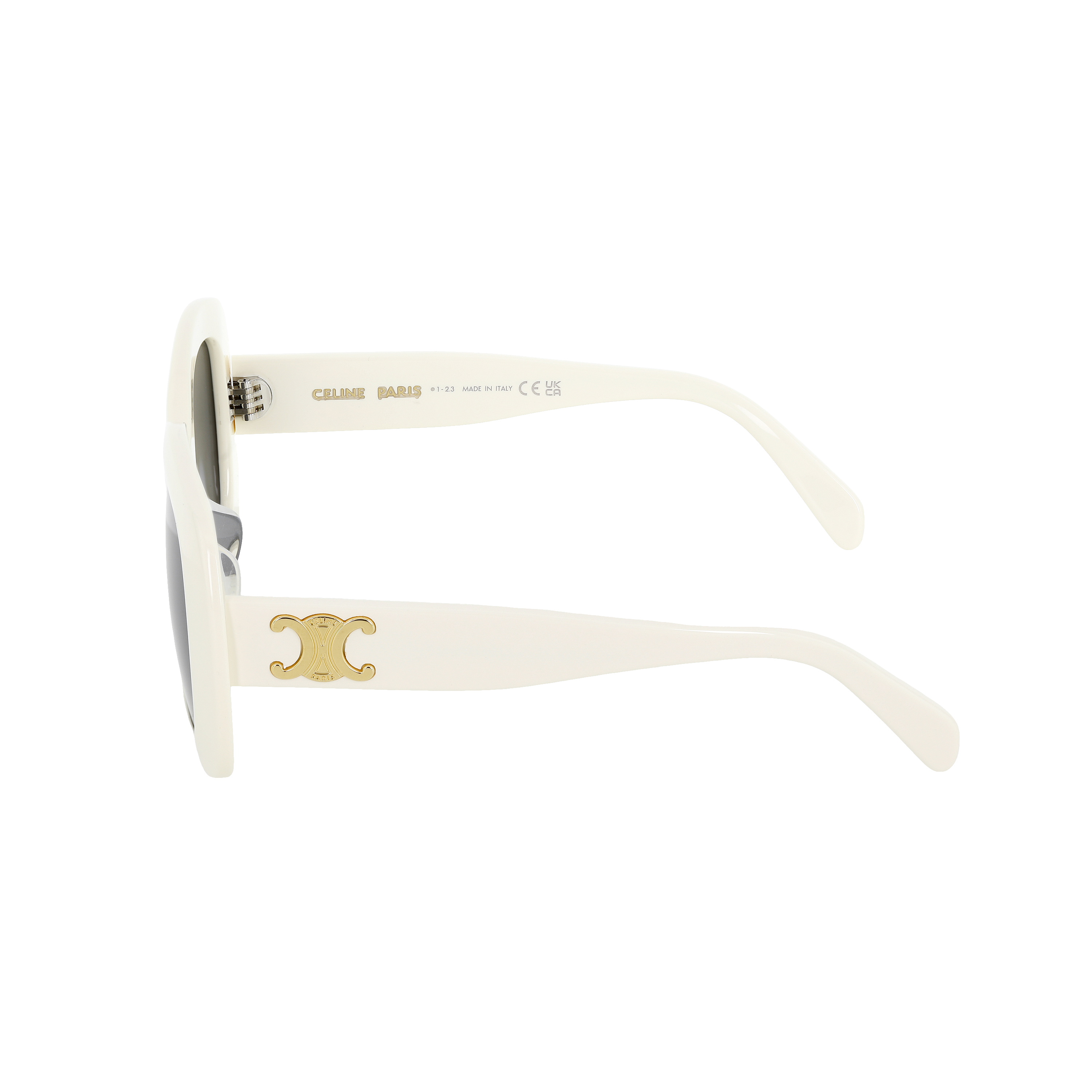 (Women) CELINE  White Rectangular Acetate Sunglasses with Pattern Design. CL40262U25A 圖 4