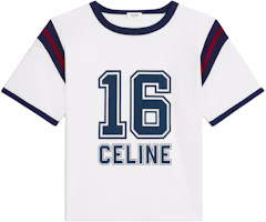 (Women) CELINE White Short-Sleeve Loose Fit Crewneck T-Shirt 2X87J671Q-01JN (Women) CELINE White Short-Sleeve Loose Fit Crewneck T-Shirt 2X87J671Q-01JN