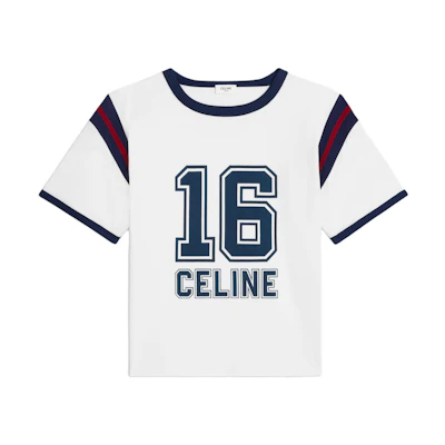 (Women) CELINE White Short-Sleeve Loose Fit Crewneck T-Shirt 2X87J671Q-01JN