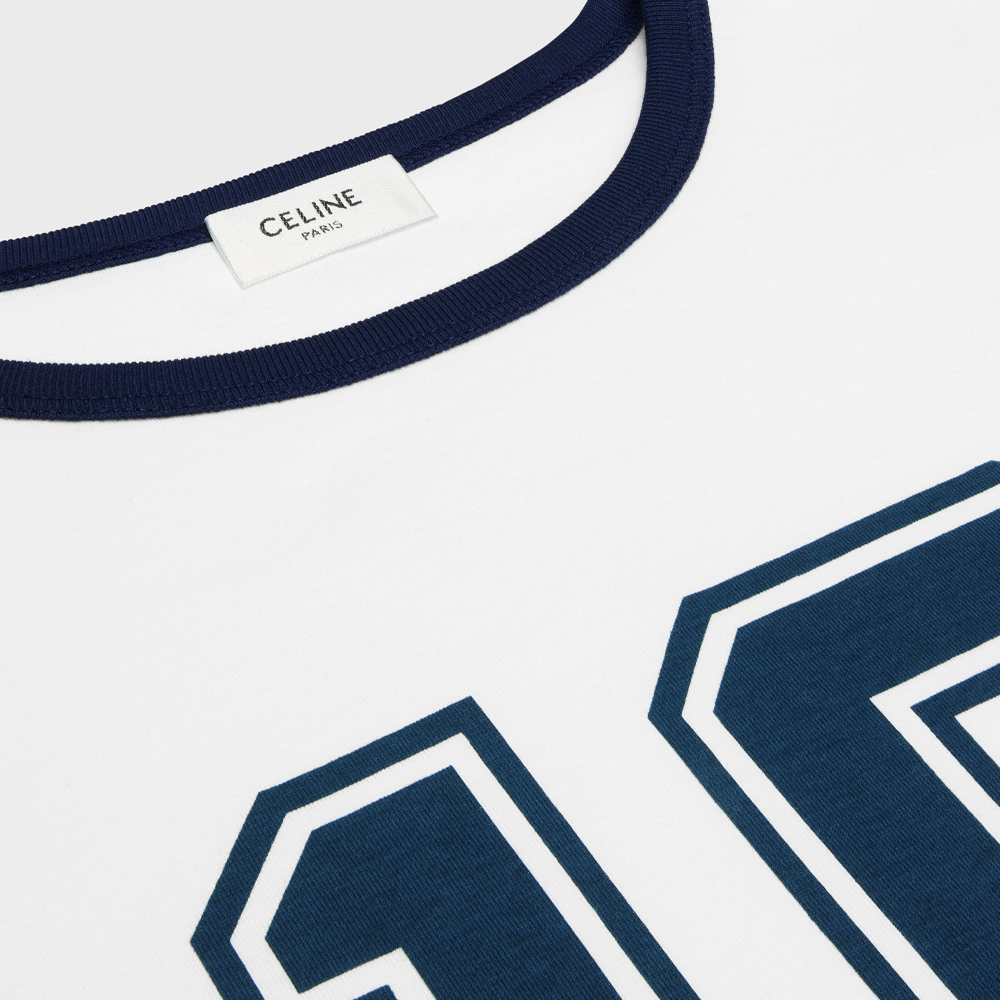 (Women) CELINE  White Short-Sleeve Loose Fit Crewneck T-Shirt 2X87J671Q-01JN 圖 5