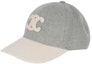 Buy (Women) CELINE Wool Logo Baseball Cap Gray/Off-White 2AUG6324D01VY
